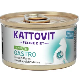 Markenware Sparpaket 12 x 85 g Kattovit Gastro mit Pute Katzen Nassfutter